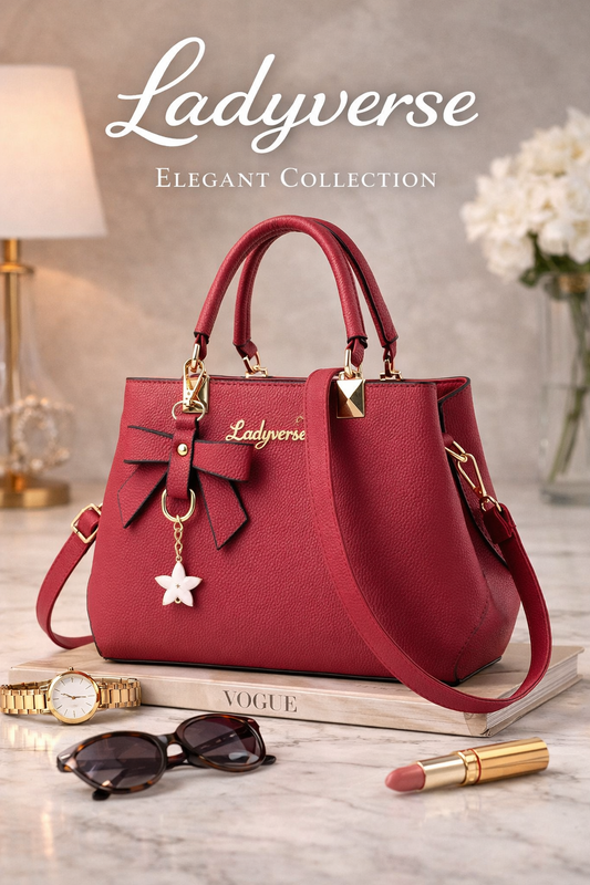 Ladyverse Classic Red Handbag